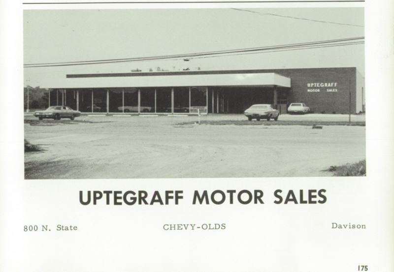 Uptegraff Chevrolet (Hank Graff Chevrolet) - 1969 Yearbook Photo (newer photo)
